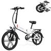SAMEBIKE 20 Pollici Bicicletta Elettrica Pieghevole, Batteria Rimovibile Da 48V 10.4Ah, Mini Bici Elettrica Da Città Pieghevole Per Adulti