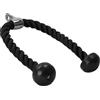 GORILLA SPORTS® Corda per Tricipiti - Lunghezza a Scelta 68 cm, 85 cm o 100 cm, in Nylon, Attacco Cromato, Antiscivolo, Nero - Corda Palestra, Pull Down, Cavi Bodybuilding, Bicipiti, Allenamento