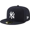 New Era Baseball York Yankees - cap, Kappe, Fitted, 59Fifty - - Blau - 7 1/4-58cm (L)