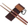 Btgghytr Bacchette pieghevoli in legno per viaggi, campeggio, picnic, 20,5 cm, staccabili, pieghevoli