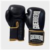 Guerrero Guantoni da Boxe Titan Strap Series, in Vera Pelle, Chiusura a Strappo, Unisex, 10 Once (nero, 16 oz)
