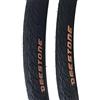 Generico BMZ 2 Copertoni 700 x 25C (25-622) Deestone RIGIDI Corsa, Gravel Bike D839 Neri | Pneumatici Stradali in Gomma Bici