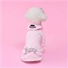 Juicy Couture Felpa con cappuccio per animali domestici in velluto, con strass, rosa, M/L, per cani di piccola taglia o gatti