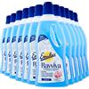 Emulsio Ravviva Marmo Detergente Pavimenti per Ceramica Granito Ardesia Resina Gres Pietre Naturali Formula a pH Neutro ad Azione Protettiva Profumo di Fiori Rosa a Lunga Durata - 12 Flaconi da 750ml