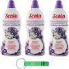 Beni Culinari 3x Scala Ammorbidente Concentrato Lavanda e Mughetto 60 Lavaggi, Flacone in PET 100% riciclato Dermatologicamente testato,1500ml + Portachiavi Beni Culinari in Omaggio
