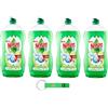 Beni Culinari 4 chiodi di garofano limone, Detersivo per Piatti - Detersivo per Piatti - Detergente per lavastoviglie al limone - Sgrassa accuratamente e ha un effetto rinfrescante sulle stoviglie 850 ml +