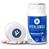Vitalunga High Quality Life Vitalunga Lattoferrina 200 Immuno Stimolante 60 Capsule | Alto Dosaggio, L-Glutammina, 200 mg per Dose (2cps), Aumenta Difese Immunitarie Bambini Adulti, Made in Italy