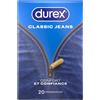 Durex Classic Jeans - 20 Preservativi da uomo Extra Lubrificati - Comfort e Fiducia