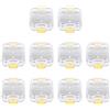 Trjgtas 10Pcs Protesi Dente Box con Film di Qualità Protesi Scatola di Immagazzinaggio Dentale Membrana Impianto Dente Box