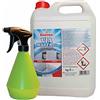 Rhütten Antimuffa per muri, pareti, superfici lavabili, WC e Bagni - 5lt Via Muffa + Erogatore 0,8 lt - Smacchia e Igienizza