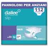 Dailee Slip L/XL - 112x Pannoloni Per Anziani a Mutandina - 4 Confezioni da 28 Pezzi, Assorbenza Maxi 7,5 Gocce - Mutanda Assorbente Incontinenza Adulto