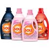 Sole Kit Detersivi Liquidi per Capi Delicati per Bucato a Mano e in Lavatrice: 2 Flaconi per Lana e Seta, 1 Flaconi per i Capi Scuri e 1 Flacone per i Capi Colorati, 4x1000 ml