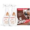 imi shop 2x Spray Latte Detergente per Legno con Cera di Carnauba, Spray Detergente Professionale, 2 Bottiglie con Panno in Microfibra in Omaggio