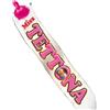 realGOOS Fascia con scritta Miss Tettona con applicaziopne pisello per festa di addio al nubilato compleanno sexy 18+ gadget per adulti