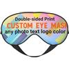 Generic Mascherina per gli occhi personalizzata per uomo e donna, copertura per occhi dormienti personalizzata con foto testo logo colore stampa fronte/retro regolabile