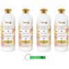 Beni Culinari WEXOR - 4 ammorbidenti extra profumati con essenza concentrata, rosa e peonia, 55 lavaggi 1 litro + portachiavi Beni Culinari