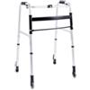 MOPEDIA Deambulatore pieghevole in alluminio anodizzato - 2 puntali con sistema autobloccante e 2 ruote fisse Ø 7 cm - Serie Click - cod. RP737