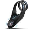 EAWESION Anello per pene con vibratore, vibratore per pene, anello elastico, stimolatore testicolare, anello per pene vibratore, sex toy per uomini e coppie, nero