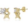 Meissa Orecchini da donna Orecchini a stella in argento sterling Delicati orecchini con diamante Regali di gioielli estivi ipoallergenici