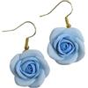 Handmade Orecchini Rose in Argilla Polimerica Fatti a Mano in Italia 2,7 cm 4,2 cm