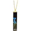 Cairui Design Blu Fungo 3D Paesaggio Forestale Cubo Resina Placcata Oro Collane Con pendenti Donna Handmade
