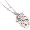 Shopping Cat Bijoux Collana Cuore Anatomico Cuore Ribelle