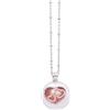 Albalù Collana Chiama Angeli in Ottone e Zirconi a Sfera Tema Cuori con Catenella Argentata Inalterabile Nickel Free - Gioiello Idea Regalo Gravidanza Dolce Attesa - Scatola Inclusa