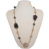 Generico collana boho chic mix pietre dure design particolare media lunghezza