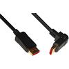 Link LKCDP1890 - Cavo DisplayPort 1.4 Ultra HD Audio/Video 8K (1,80 m, Nero, connettore Maschio angolato a 90°) - Contatti Dorati - Meccanismo di Blocco a Scatto per connessione sicura