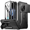 Poetic Revolution - Custodia per OnePlus 13 5G, con pellicola protettiva integrata per lo schermo [funziona con ID impronte digitali], [2 cornici anteriori] custodia protettiva robusta antiurto con
