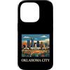 Oklahoma City Travel Art Studio Custodia per iPhone 14 Pro Oklahoma, skyline città, retro, vendemmia, arte, design