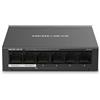 Mercusys MS106LP PoE Switch non gestito, 6 porte 10/100 Mbps con 4 porte PoE+, Plug & Play, budget PoE da 40 W, alloggiamento in metallo senza ventola, ripristino automatico PoE, modalità isolamento