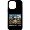 Oklahoma City Travel Art Studio Custodia per iPhone 14 Pro Max Oklahoma, skyline città, retro, vendemmia, arte, design