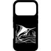 Jimbeels Custodia per iPhone 17 Pro Pesce Vela arte lineare Aquarianer