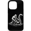 Funny Bigfoot Sasquatch Lochness Monster Custodia per iPhone 13 Pro Bigfoot Equitazione Nessie Loch Ness Mostro Sasquatch Cryptid