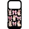 Coquette Bow Aesthetic Rabbit Graphic Wo Custodia per iPhone 17 Pro Nastro con fiocco Kawaii Bunny Coquette, simpatico coniglietto amante