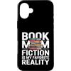 Reading Mama Novel Lover Aesthetic Sunse Custodia per iPhone 16 Plus Book Mom Fiction è la mia realtà preferita