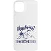 skydiving fall jump fly tandem parachute Custodia per iPhone 14 Plus Il salto con il paracadute mi rende alto