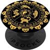 Dragon Yin And Yang Mandala Phoenix Drago Tartarughe Yin E Yang Mandala Fenice Lotus PopSockets PopGrip Adesivo