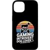 Dog Lover Gaming Introvert AFK Walker Sq Custodia per iPhone 13 Gioco introverso amante dei cani AFK Walking My Dog Gamer
