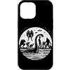 Funny Bigfoot Sasquatch Lochness Monster Custodia per iPhone 12 Pro Max Bigfoot Loch Ness Mostro Luna Foresta Cryptid UFO Alien
