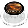 Nature Explorer Holiday Travel Designs Paesaggio Tramonto Vintage Deserto Namibia PopSockets PopGrip per MagSafe