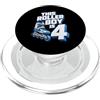 Roller Birthday Apparel Roller Boy, pattinatore per 4° compleanno, per bambini, età 4 anni PopSockets PopGrip per MagSafe