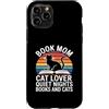 Quiet Nights Reading Cat Mom Books Custodia per iPhone 11 Pro Prenota Mamma Amante Gatto Quiet Nights Libri E Gatti