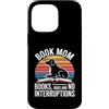 Reading Book Lover Humor Custodia per iPhone 14 Pro Max Prenota mamma libri cani e nessuna interruzione