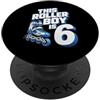 Roller Birthday Apparel Roller Boy, pattinatore per 6° compleanno, per bambini, età 6 anni PopSockets PopGrip Adesivo