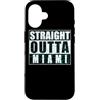 Straight Outta Miami Vintage City Pride Custodia per iPhone 16 Direttamente dalla città angosciata vintage di Miami