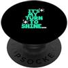 Matching Light Teal Aqua Color Graphic T Colore verde acqua chiaro My Turn To Shine Light Teal Aqua PopSockets PopGrip Adesivo