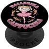 Meme Italian Brainrot Ballerina Cappuccina Divertente Gen Z Italiano Brainrot PopSockets PopGrip Adesivo