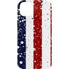 Red White Legacy Co.USA Custodia per iPhone 14 Plus Bandiera americana vintage a strisce patriottiche invecchiate